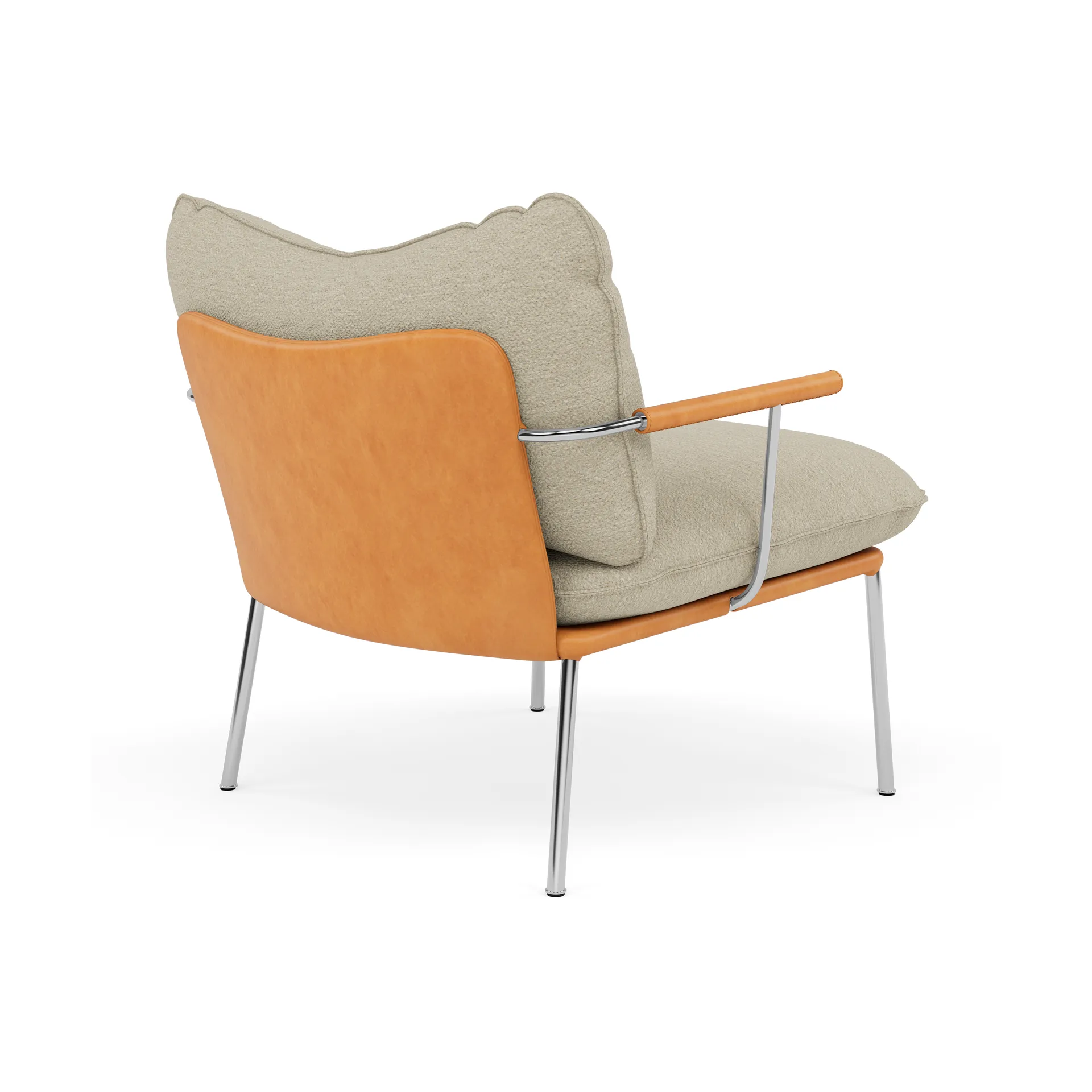 Pico Sessel, Vintage Cognac-Barnum 2-polished stainless steel Fogia