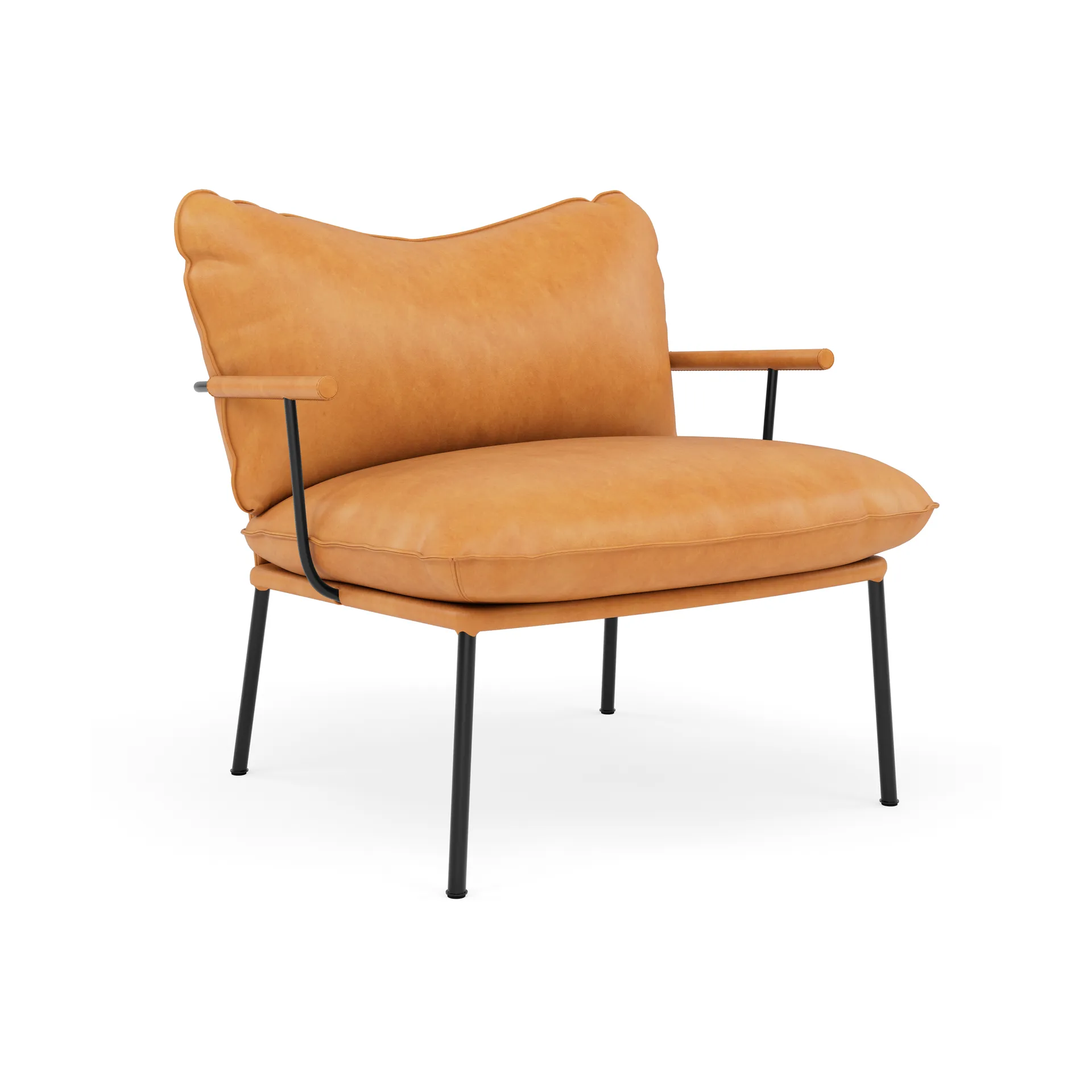 Pico Sessel, Vintage Cognac-RAL 9005 Fogia