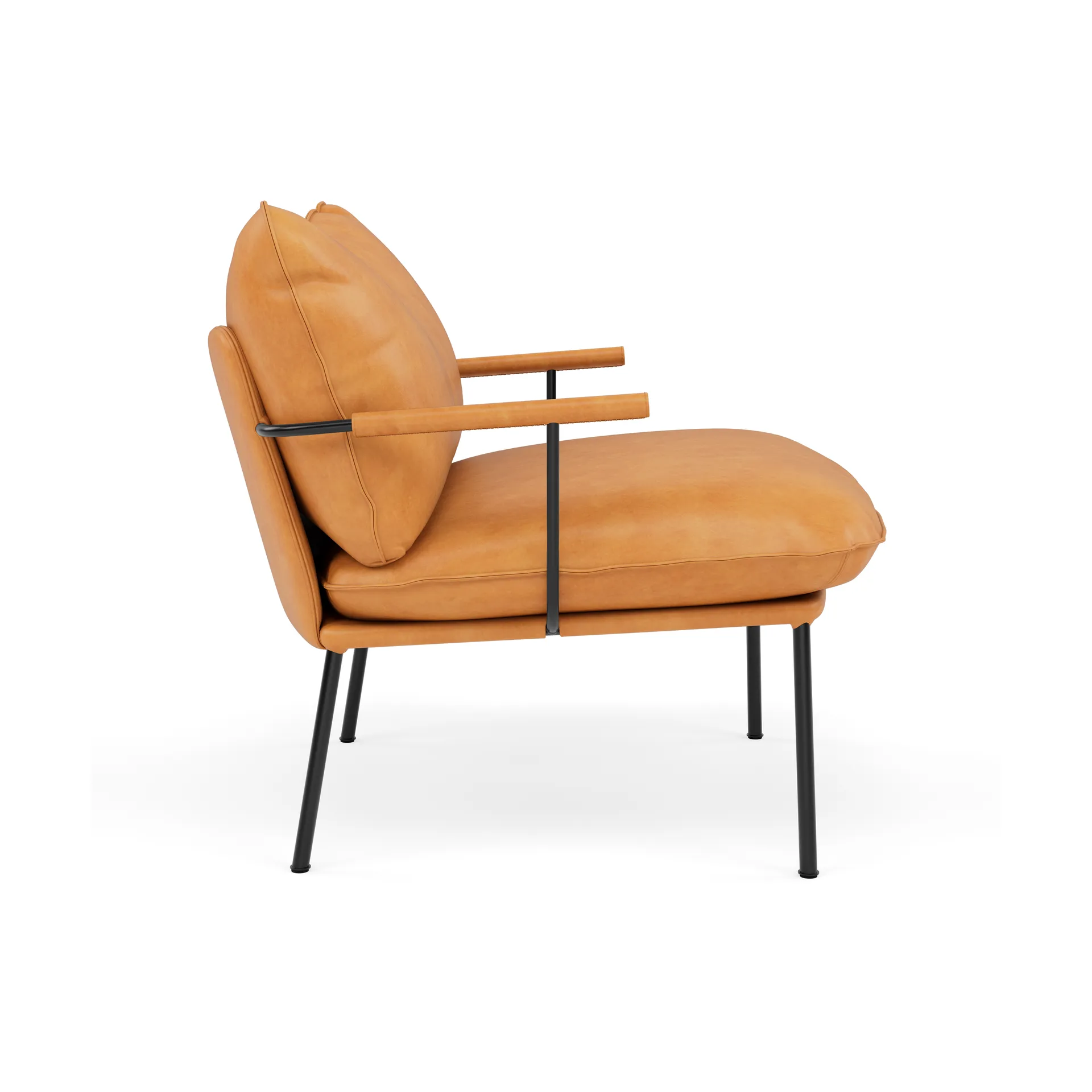 Pico Sessel, Vintage Cognac-RAL 9005 Fogia