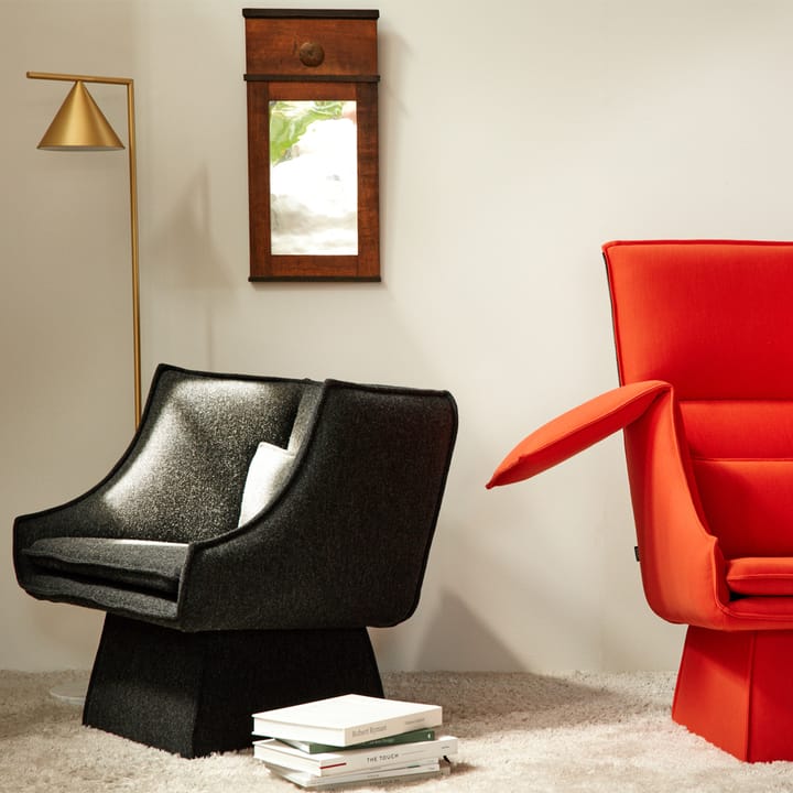 Socialclub Sessel, Tuch Planum 551 rot, high Fogia