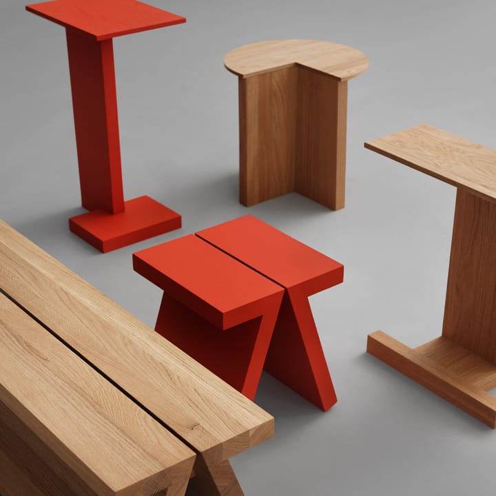 Supersolid Object 1 Hocker, Eiche geräuchert Fogia