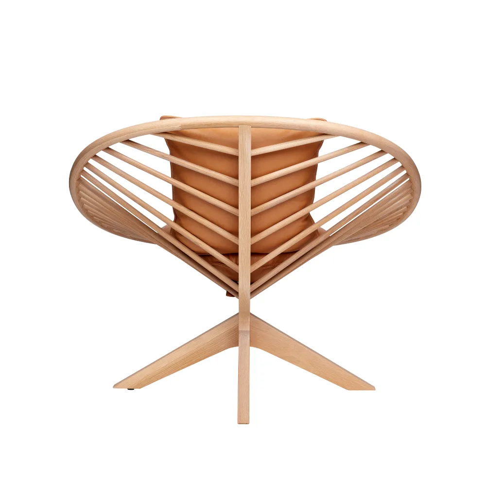 Superstructure Sessel, elmotique 43024 cognac-lackierte Esche Fogia