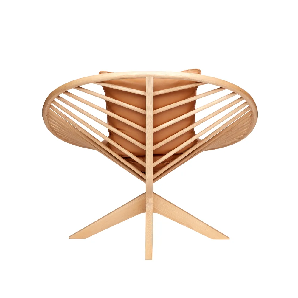 Superstructure Sessel, elmotique 43024 cognac-lackierte Esche Fogia