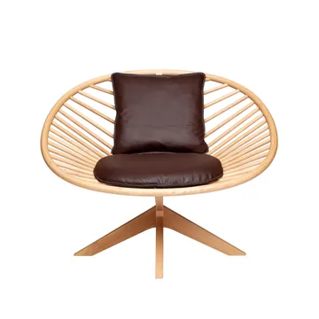 Superstructure Sessel - elmotique 93957 dunkelbraun-lackierte Esche - Fogia