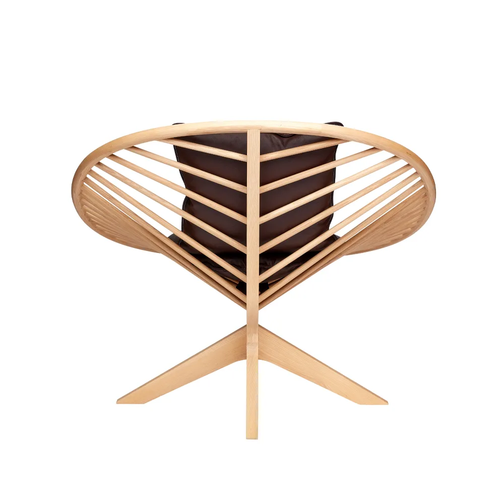 Superstructure Sessel, elmotique 93957 dunkelbraun-lackierte Esche Fogia