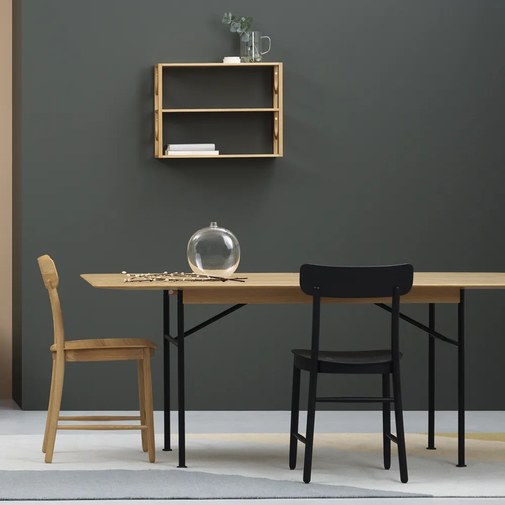 Supper Esstisch, Eiche Klarlack-1 Einlegeplatte 100 cm Fogia