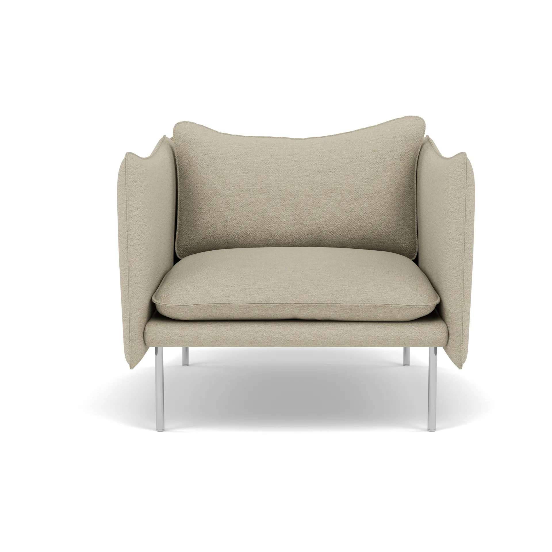 Tiki Sessel, Barnum 2-teilig-polished stainless steel Fogia