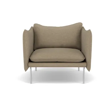 Tiki Sessel - Ecriture 0240-polished stainless steel - Fogia