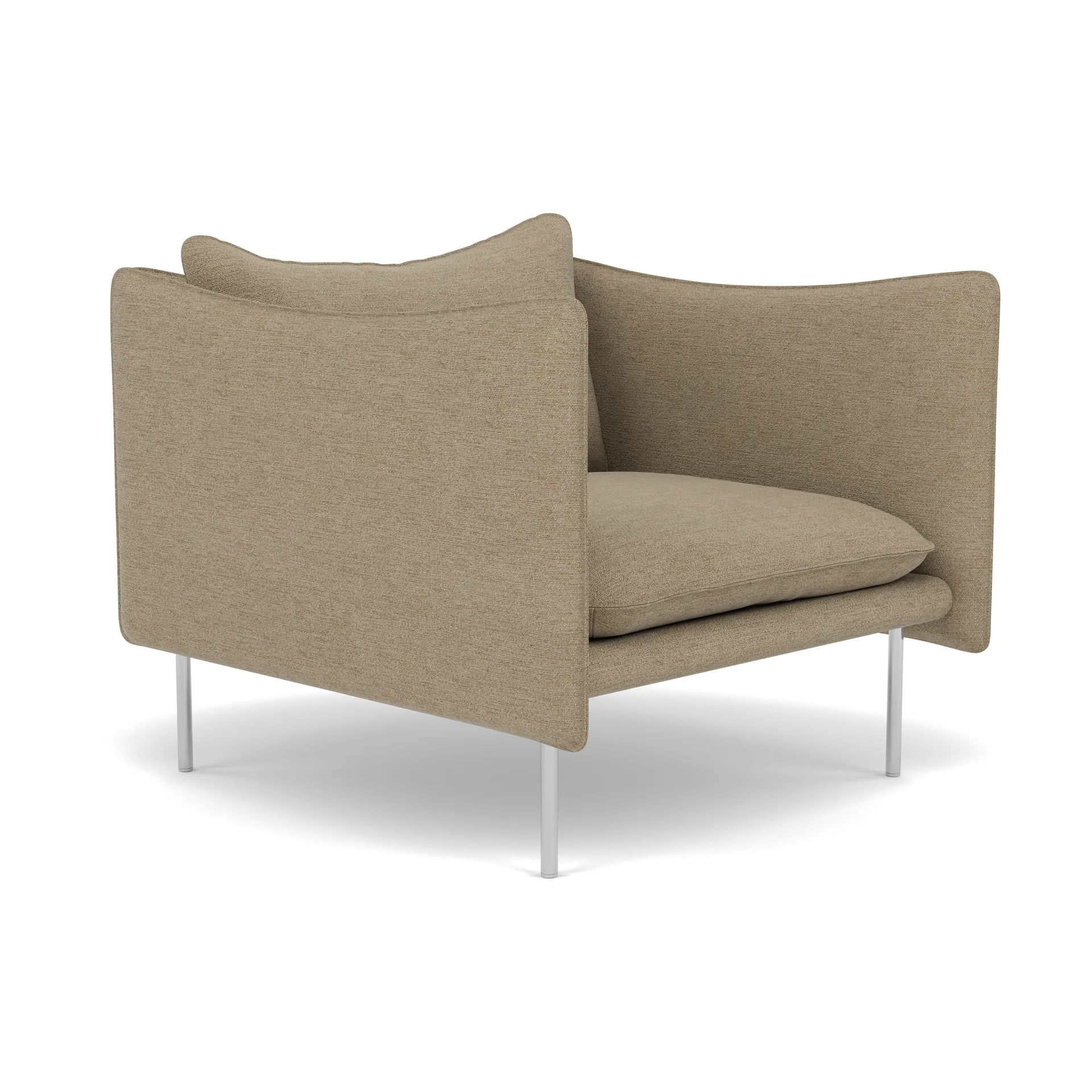 Tiki Sessel, Ecriture 0240-polished stainless steel Fogia