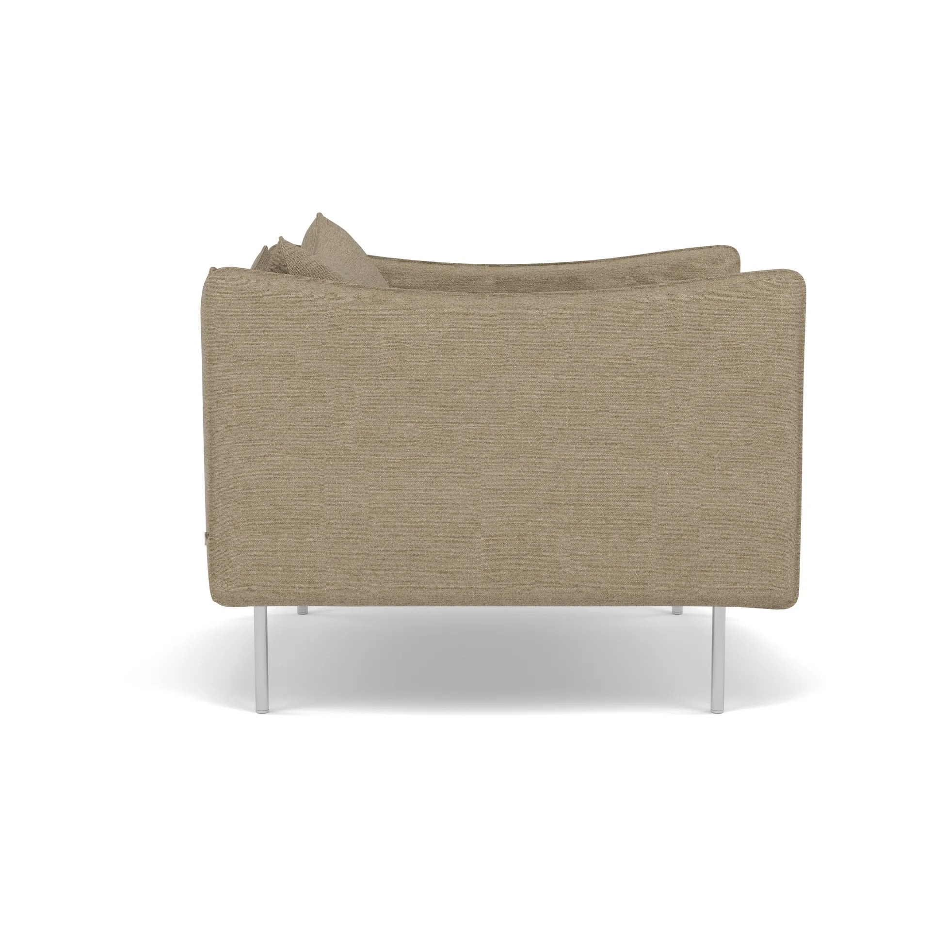 Tiki Sessel, Ecriture 0240-polished stainless steel Fogia