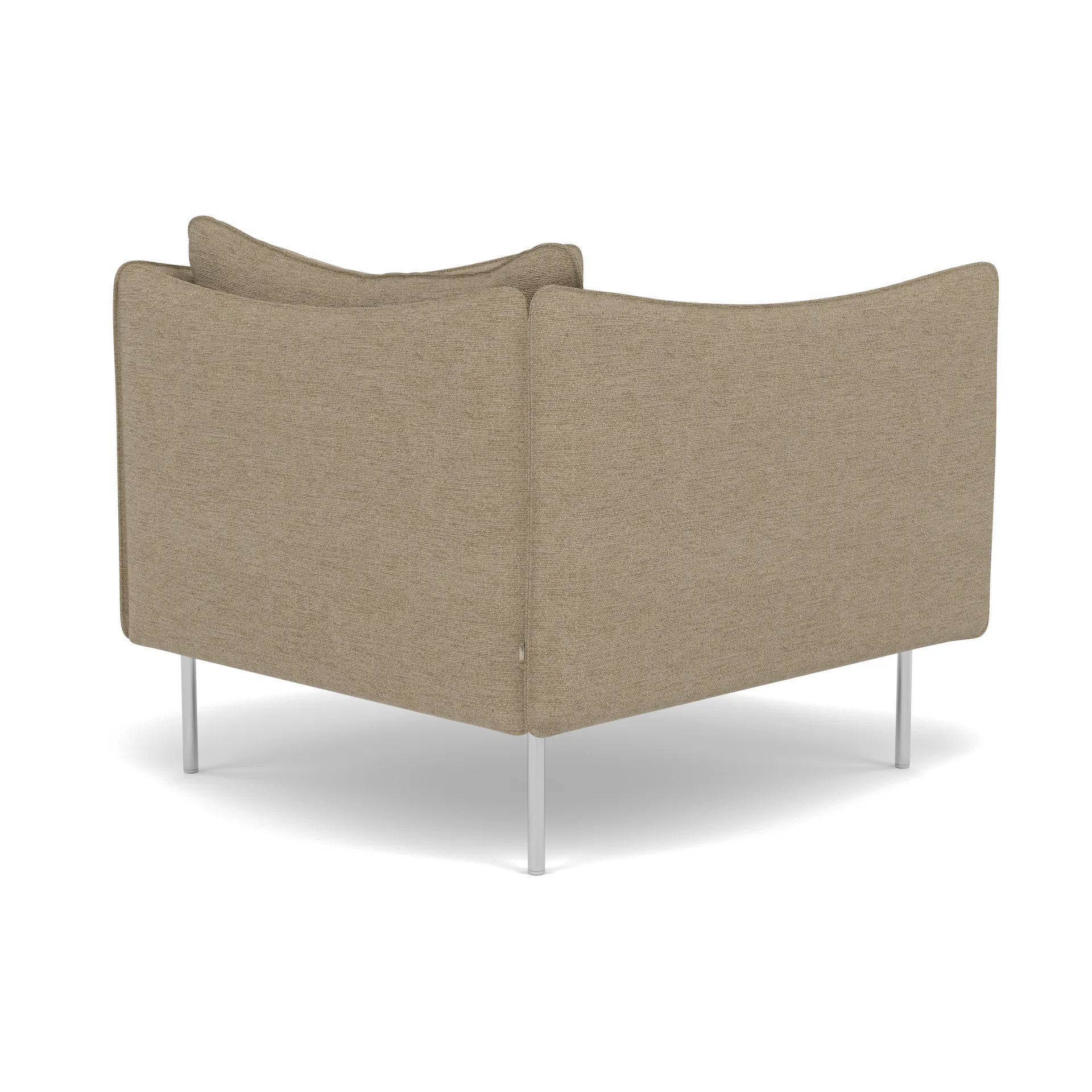 Tiki Sessel, Ecriture 0240-polished stainless steel Fogia