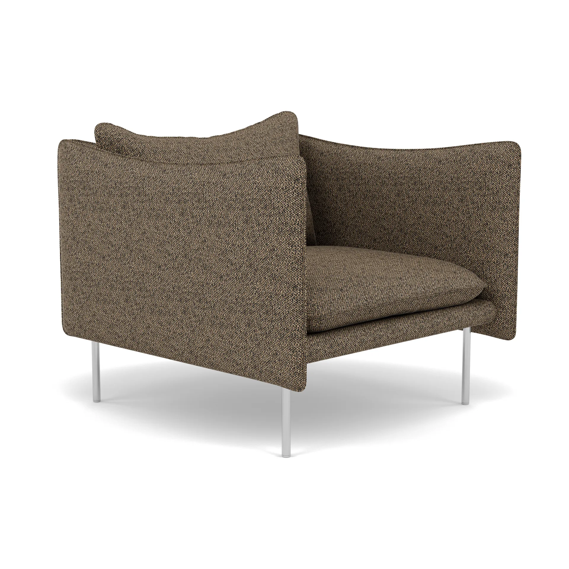 Tiki Sessel, Safire 0001-polished stainless steel Fogia