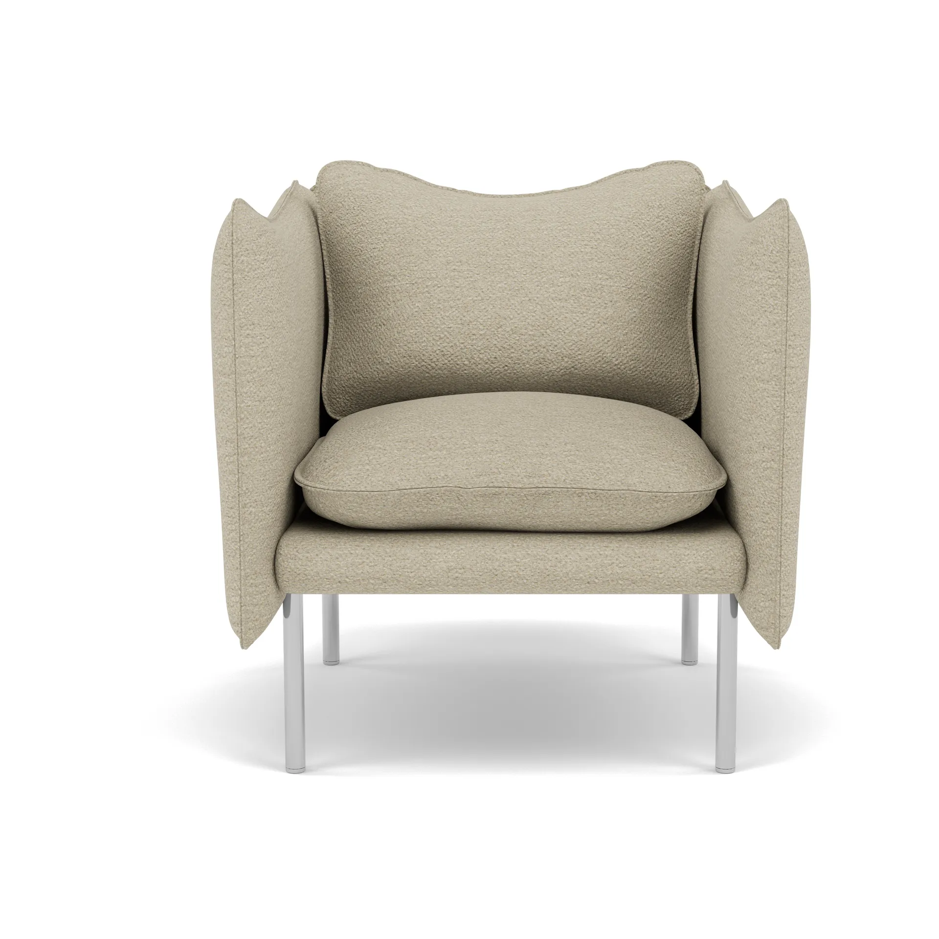 Tiki Sessel Small, Barnum 2-teilig-polished stainless steel Fogia