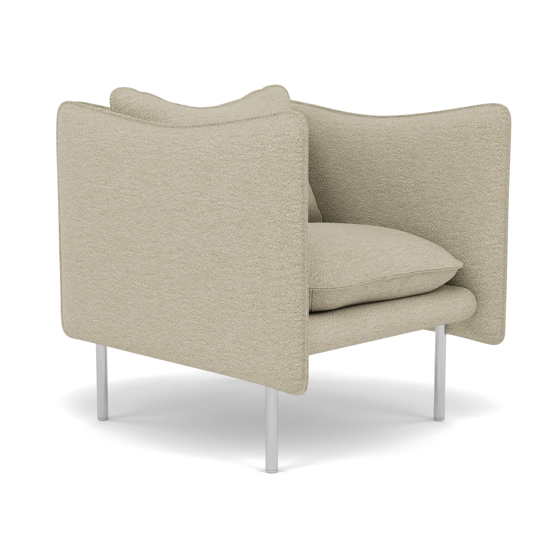 Tiki Sessel Small, Barnum 2-teilig-polished stainless steel Fogia