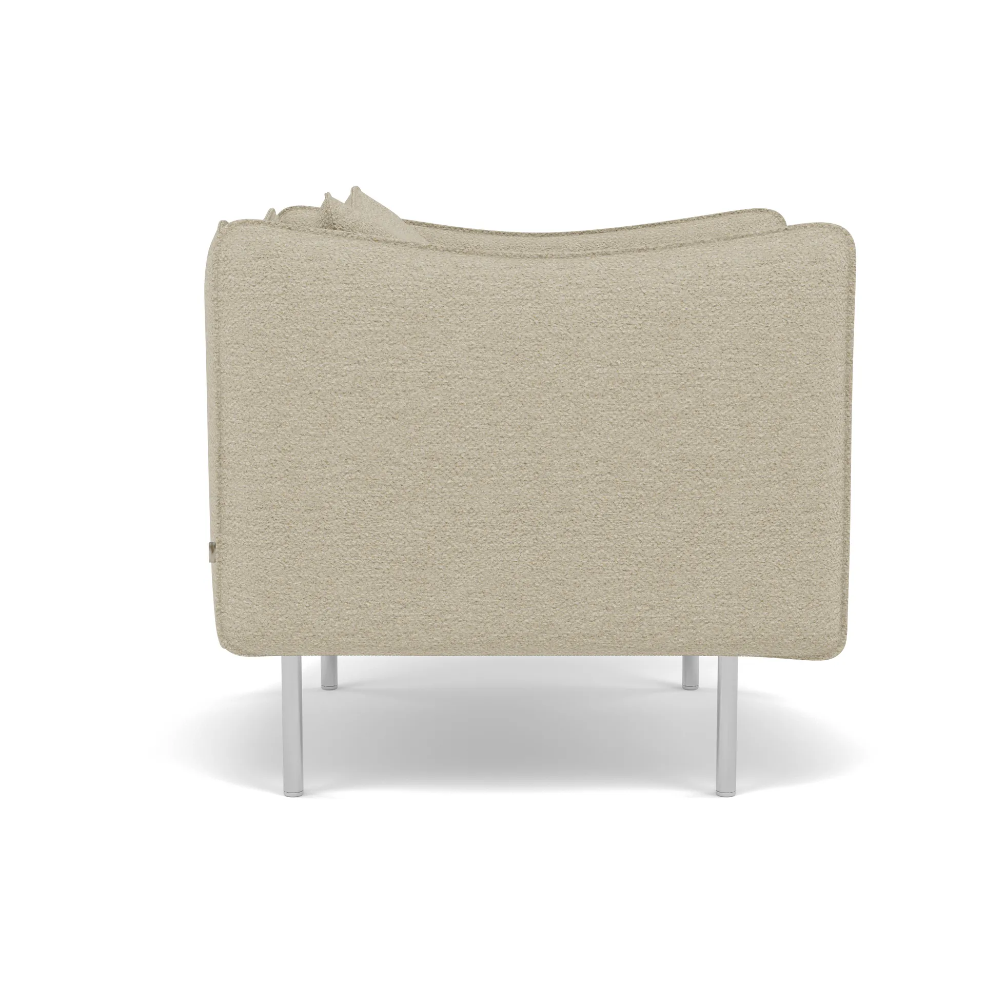 Tiki Sessel Small, Barnum 2-teilig-polished stainless steel Fogia