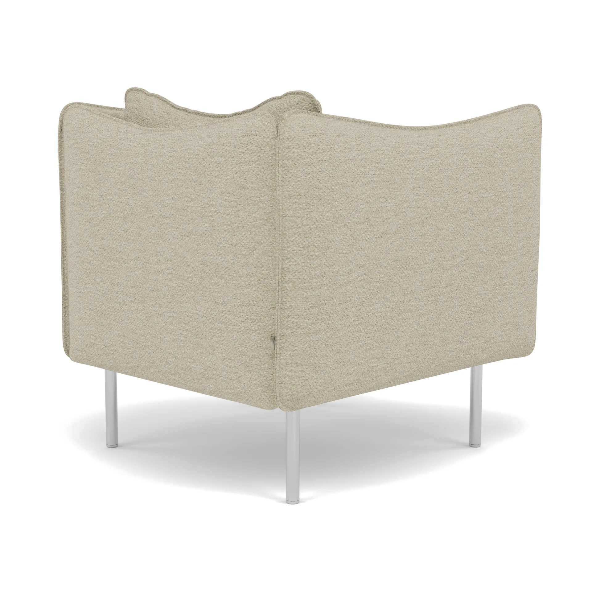 Tiki Sessel Small, Barnum 2-teilig-polished stainless steel Fogia