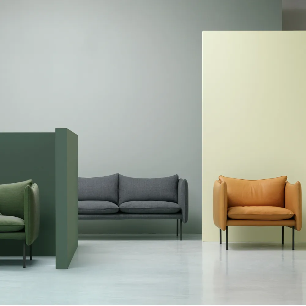 Tiki Sessel Small, Barnum sand angle beige-Schwarz Fogia