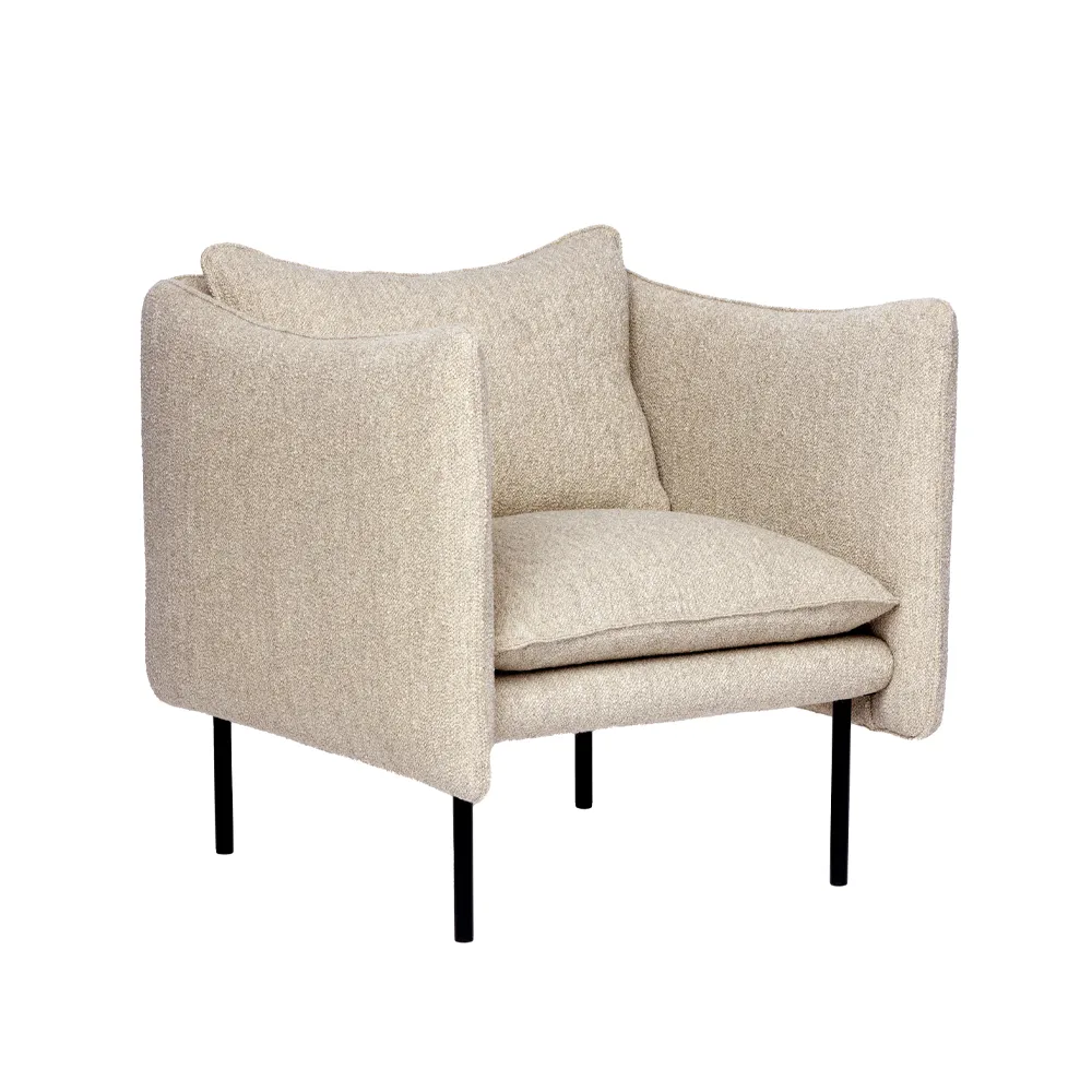 Tiki Sessel Small, Barnum sand angle beige-Schwarz Fogia