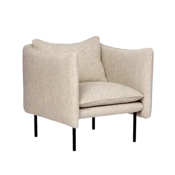 Tiki Sessel Small - Barnum sand angle beige-Schwarz - Fogia