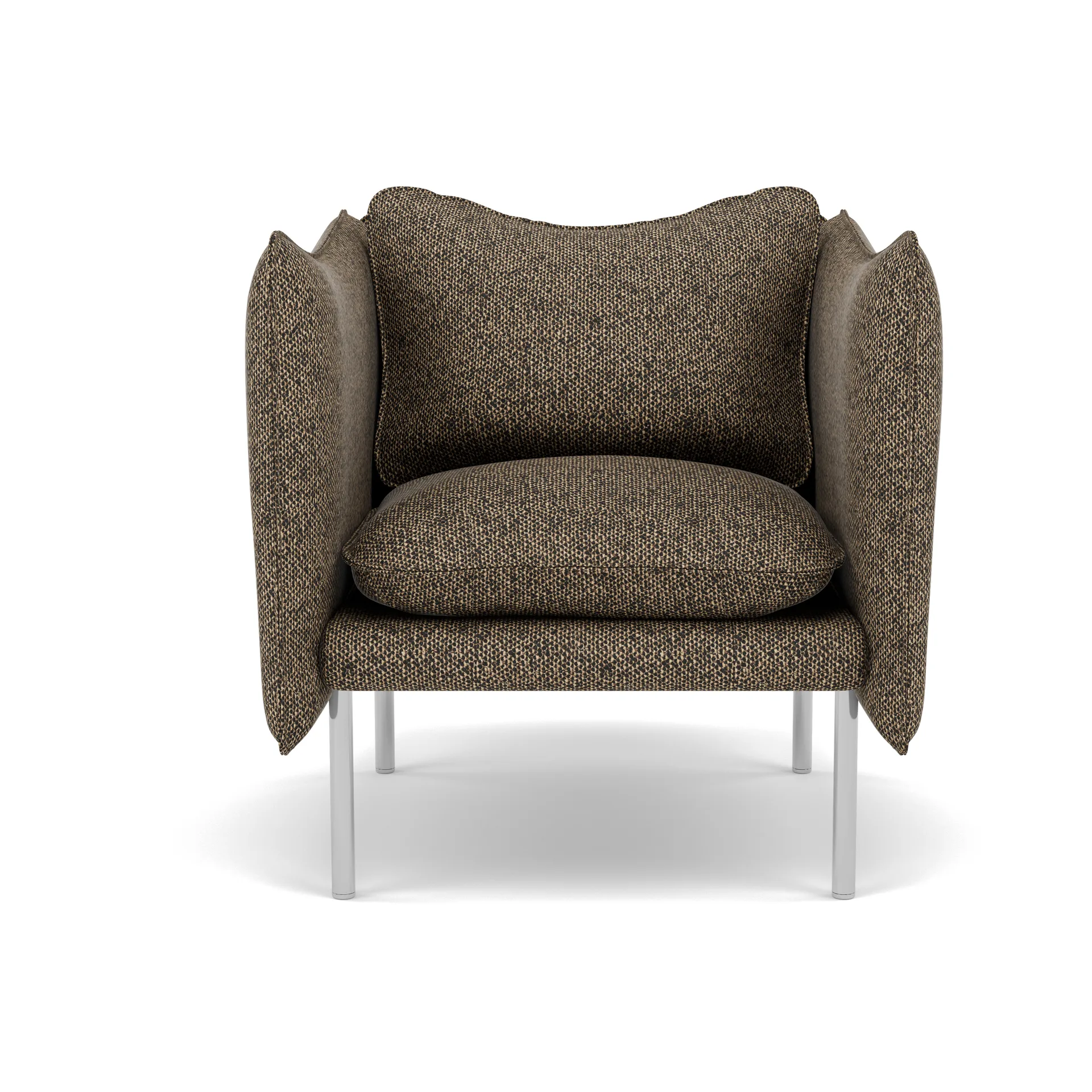 Tiki Sessel Small, Safire 0001-polished stainless steel Fogia