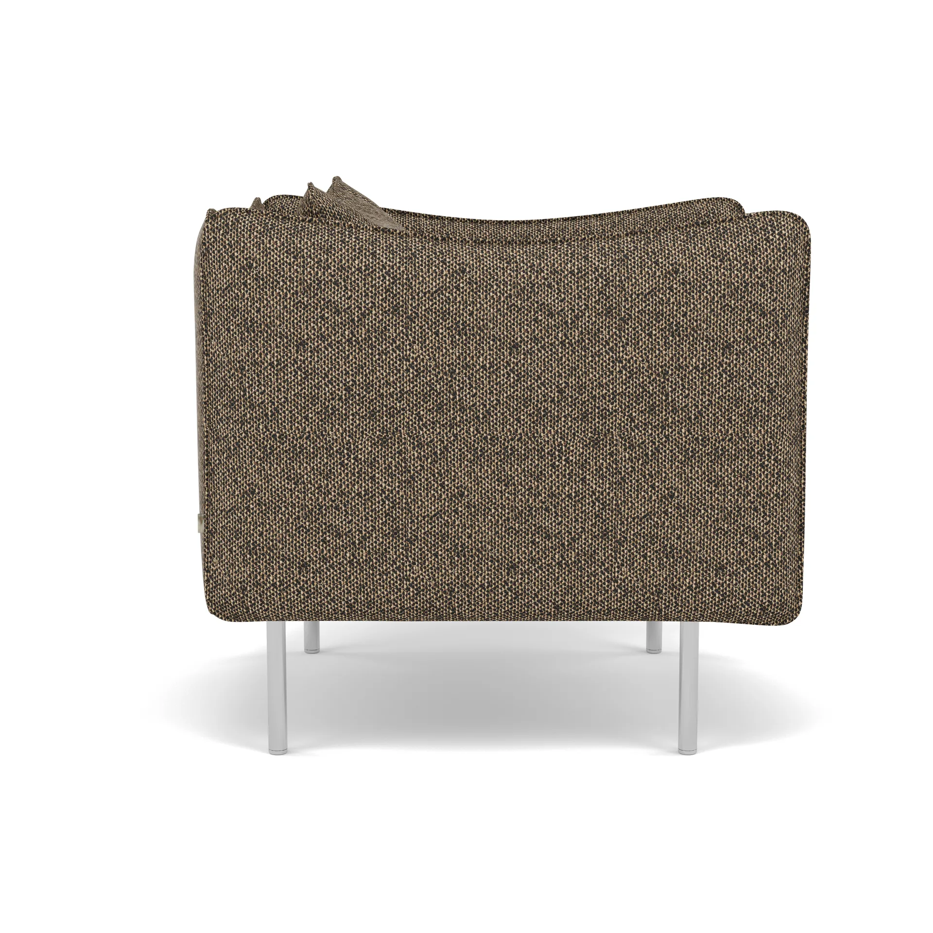 Tiki Sessel Small, Safire 0001-polished stainless steel Fogia