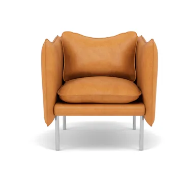 Tiki Sessel Small - Vintage Cognac-polished stainless steel - Fogia