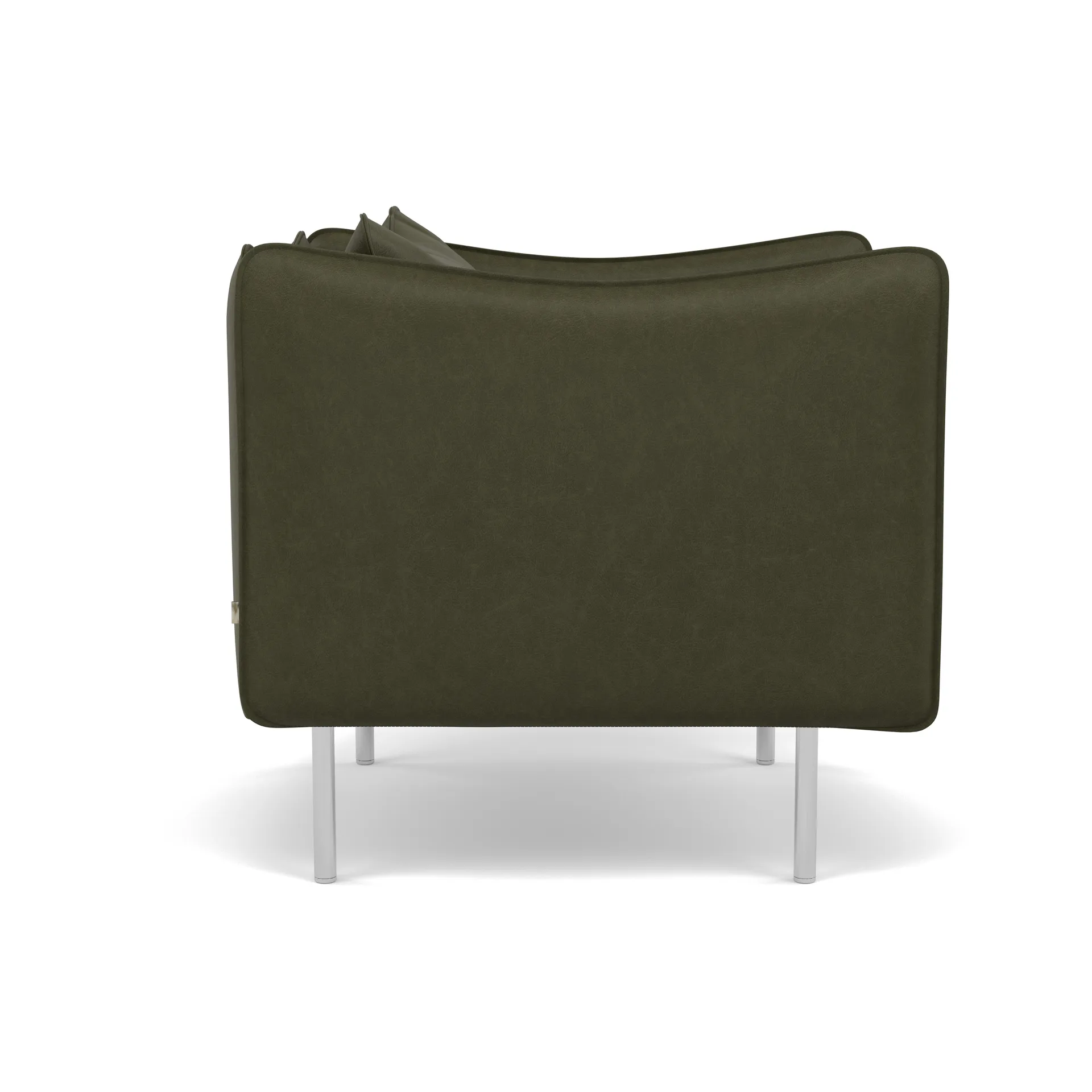 Tiki Sessel Small, Vintage Olive-polished stainless steel Fogia