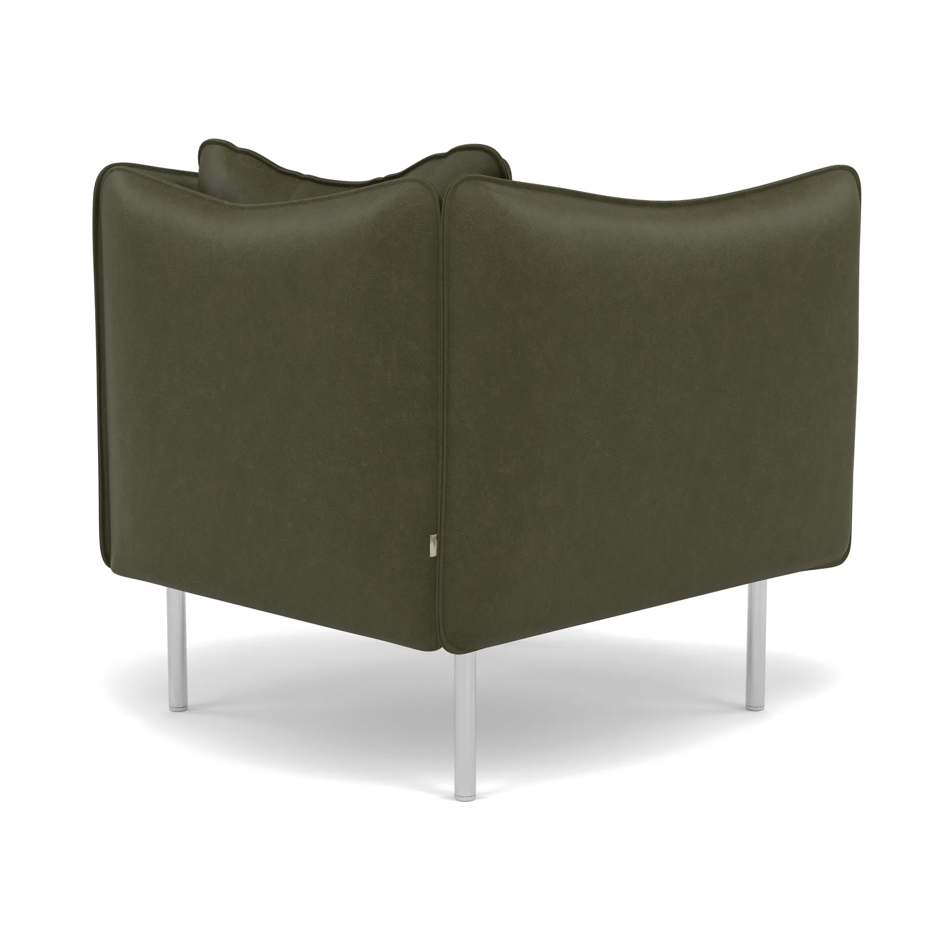 Tiki Sessel Small, Vintage Olive-polished stainless steel Fogia