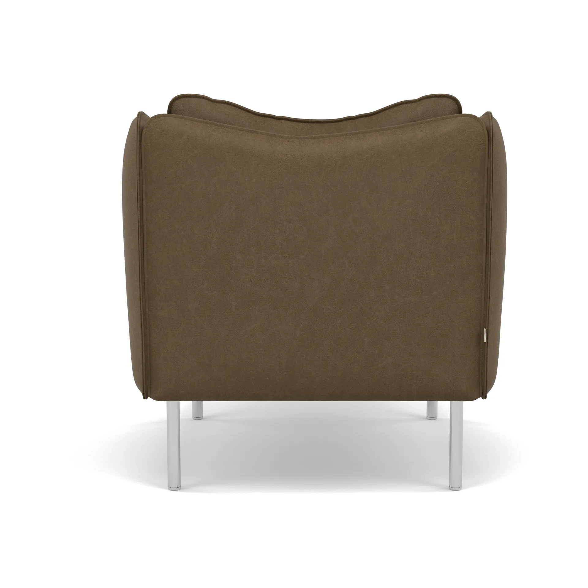 Tiki Sessel Small, Vintage Tabacco-polished stainless steel Fogia