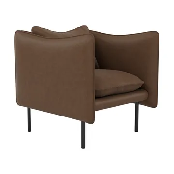 Tiki Sessel Small - Vintage Tabacco-svarta stahlbein - Fogia