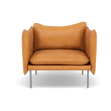 Tiki Sessel - Vintage Cognac-polished stainless steel - Fogia