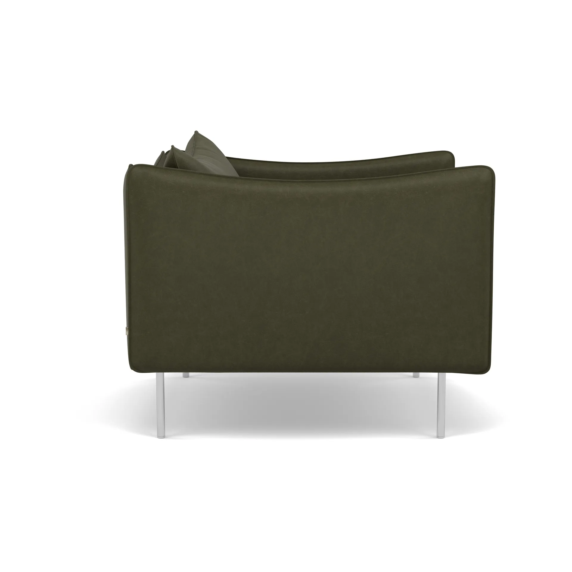 Tiki Sessel, Vintage Olive-polished stainless steel Fogia