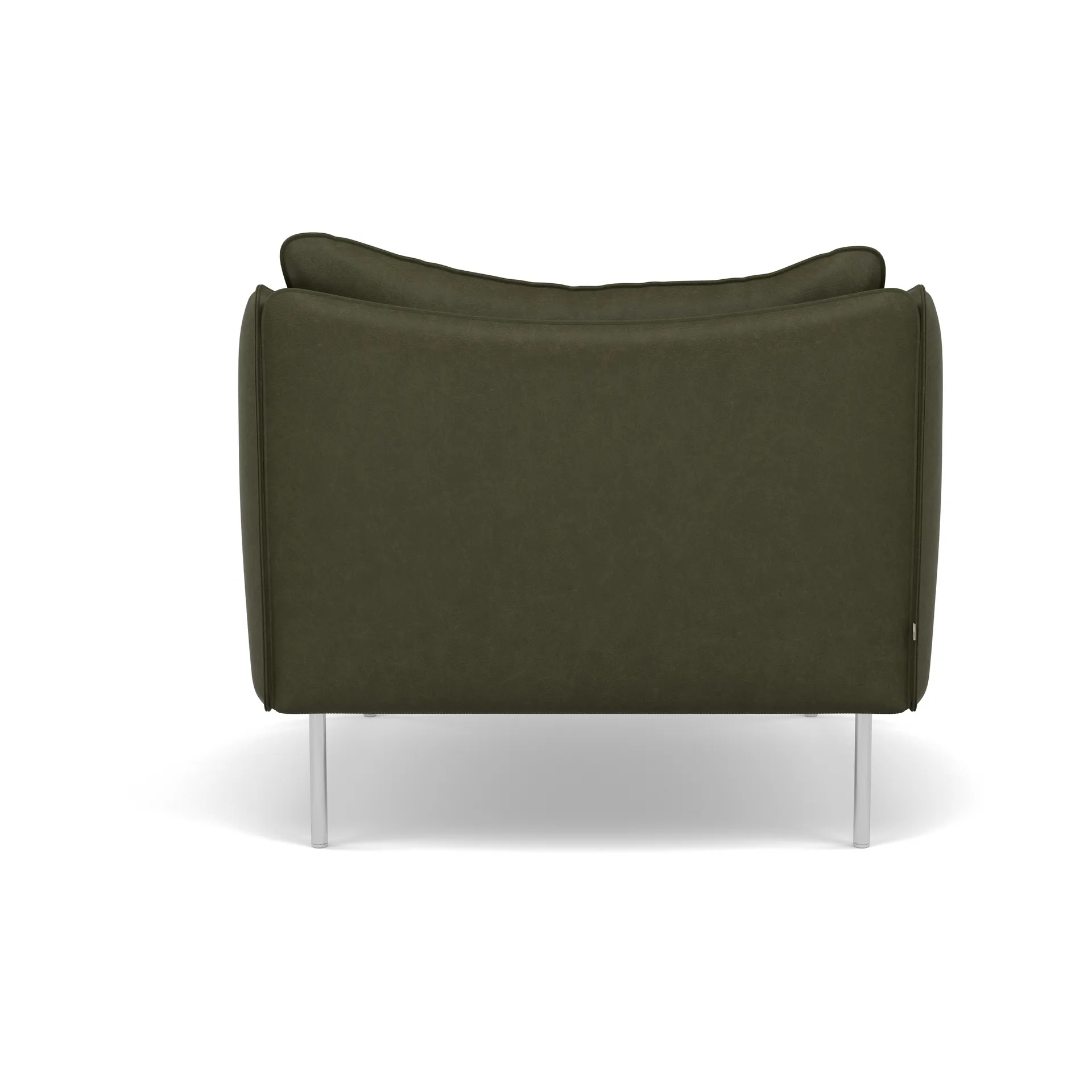 Tiki Sessel, Vintage Olive-polished stainless steel Fogia