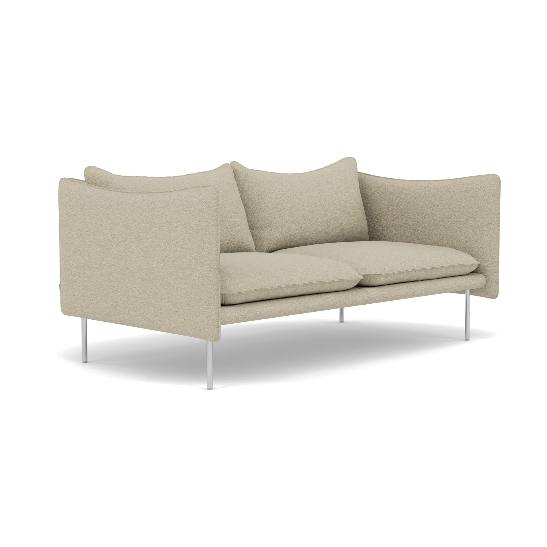 Tiki Sofa 2 Sitz, Barnum 2-teilig-polished stainless steel Fogia