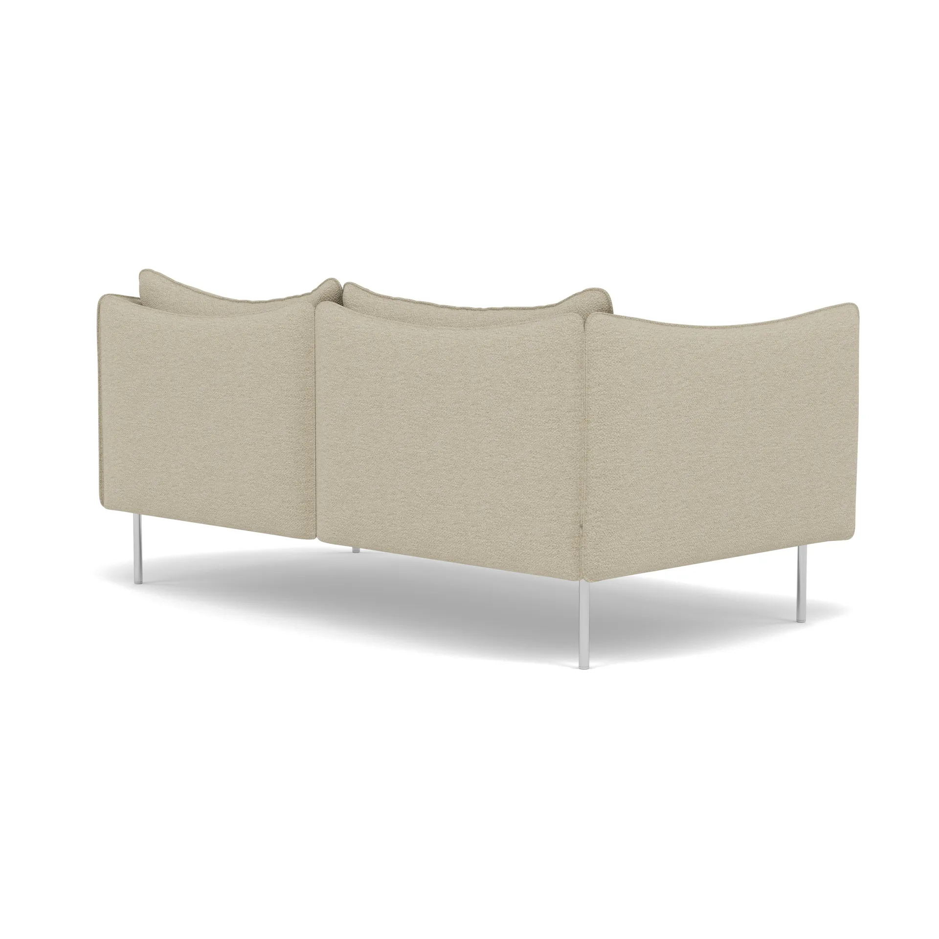 Tiki Sofa 2 Sitz, Barnum 2-teilig-polished stainless steel Fogia