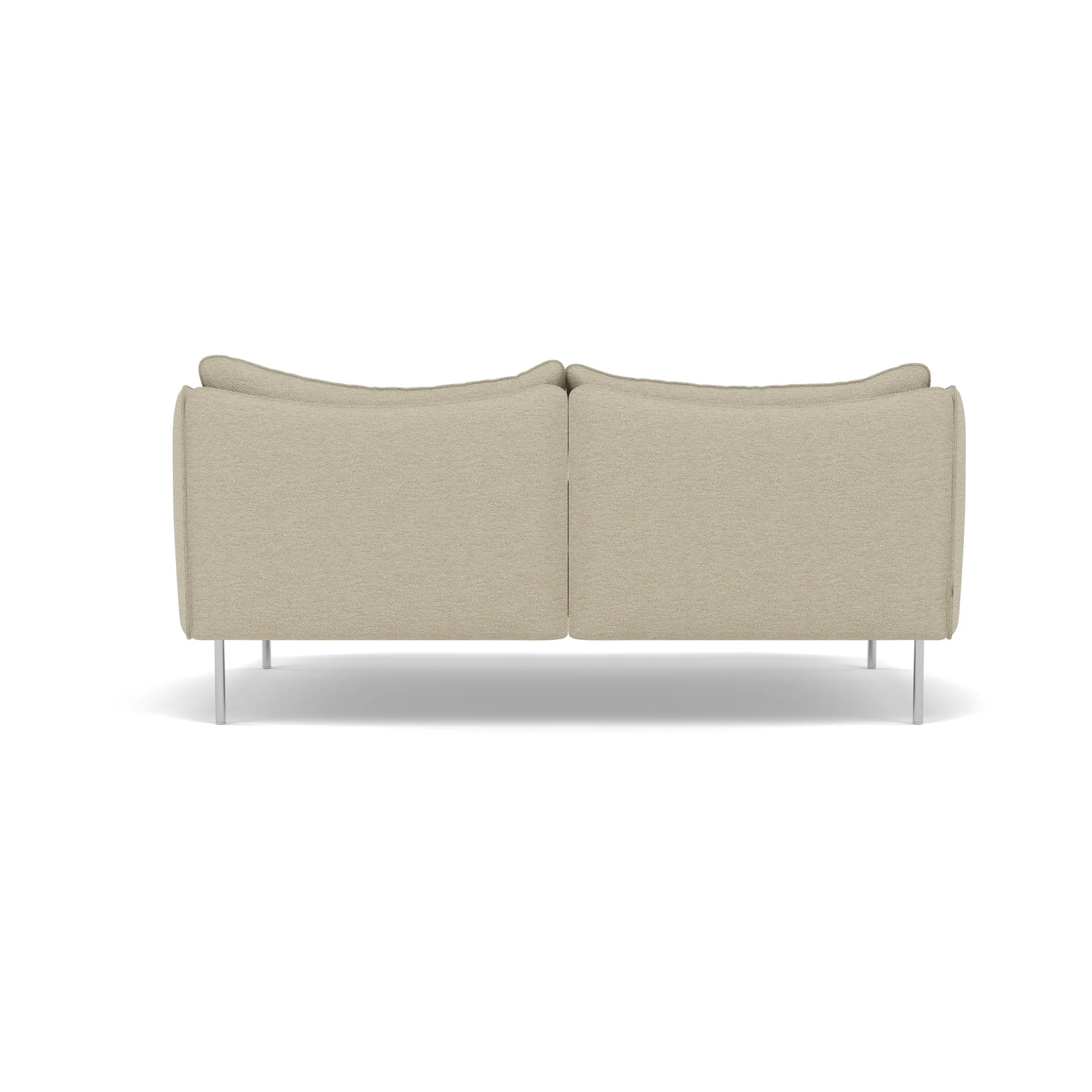 Tiki Sofa 2 Sitz, Barnum 2-teilig-polished stainless steel Fogia