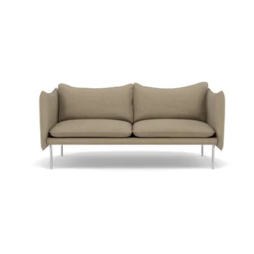Tiki Sofa 2 Sitz - Ecriture 0240-polished stainless steel - Fogia