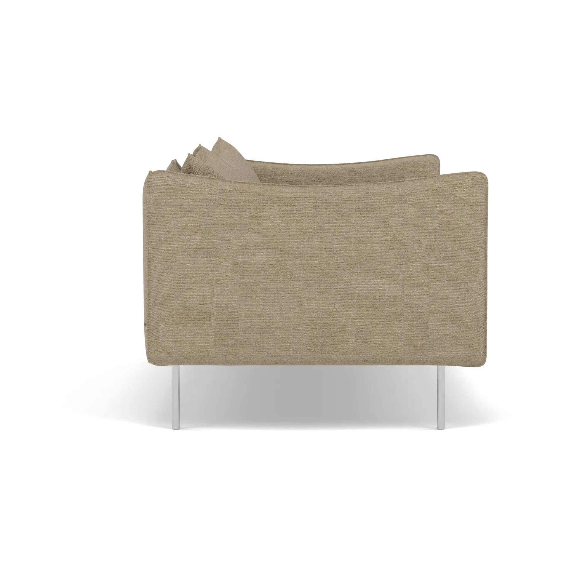 Tiki Sofa 2 Sitz, Ecriture 0240-polished stainless steel Fogia