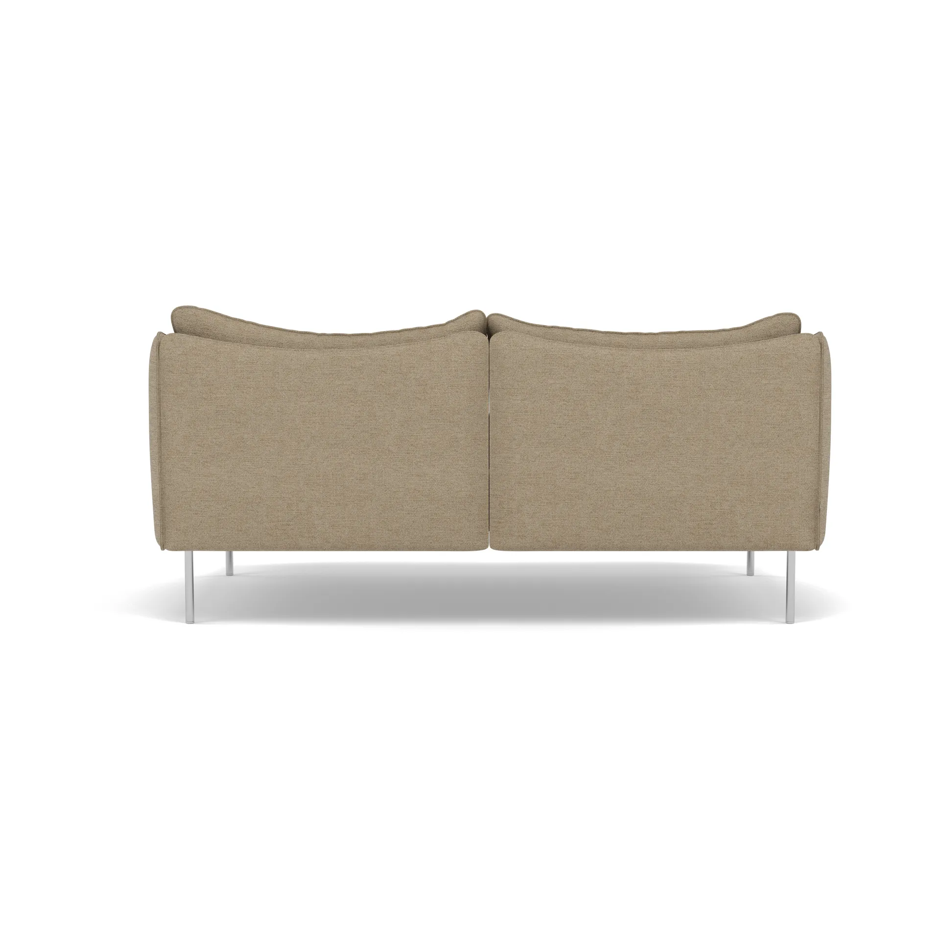 Tiki Sofa 2 Sitz, Ecriture 0240-polished stainless steel Fogia