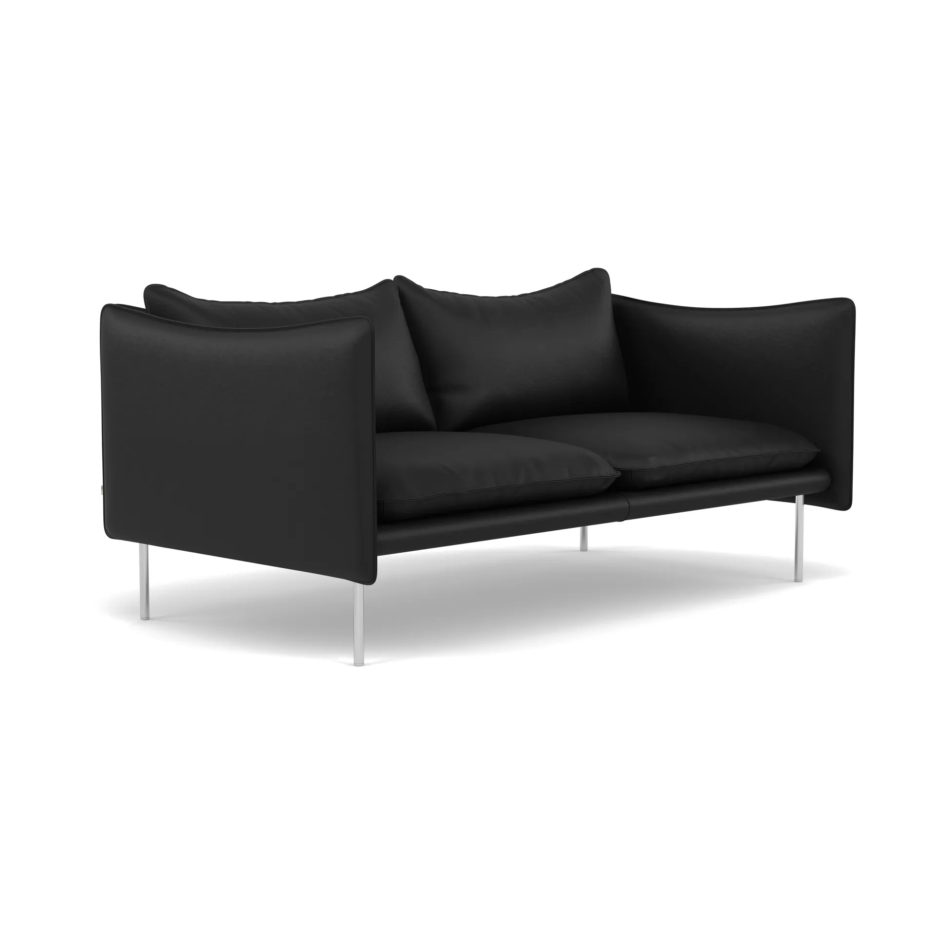 Tiki Sofa 2 Sitz, Elmosoft 99999-polished stainless steel Fogia