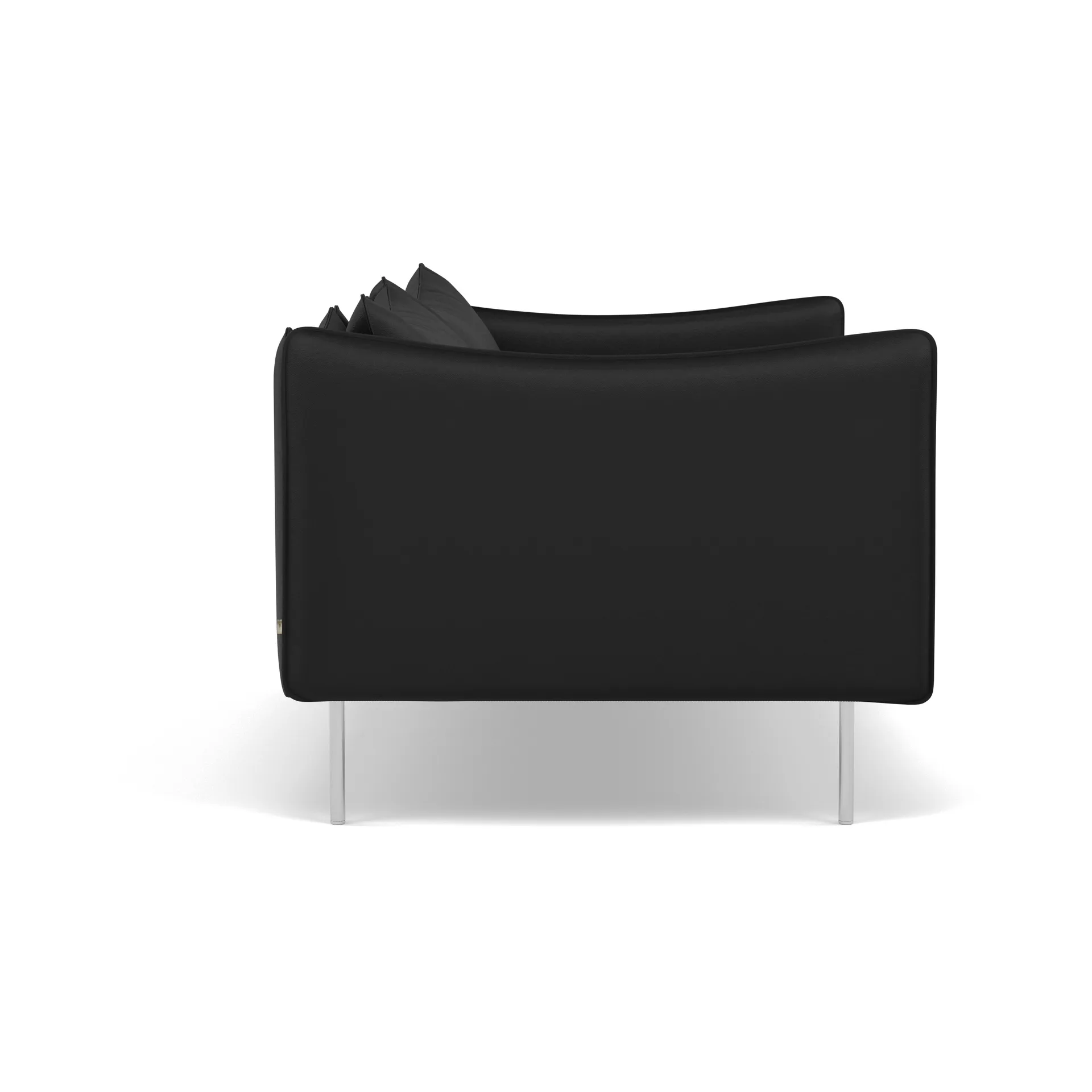 Tiki Sofa 2 Sitz, Elmosoft 99999-polished stainless steel Fogia