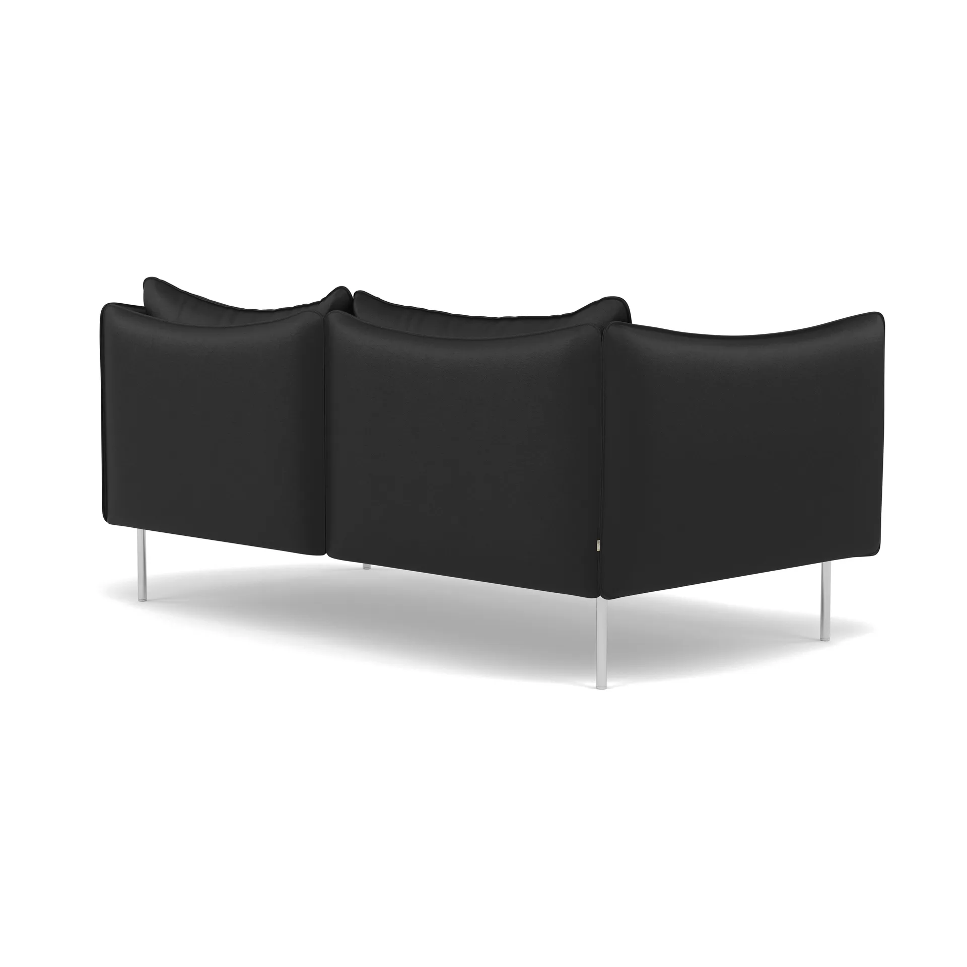 Tiki Sofa 2 Sitz, Elmosoft 99999-polished stainless steel Fogia