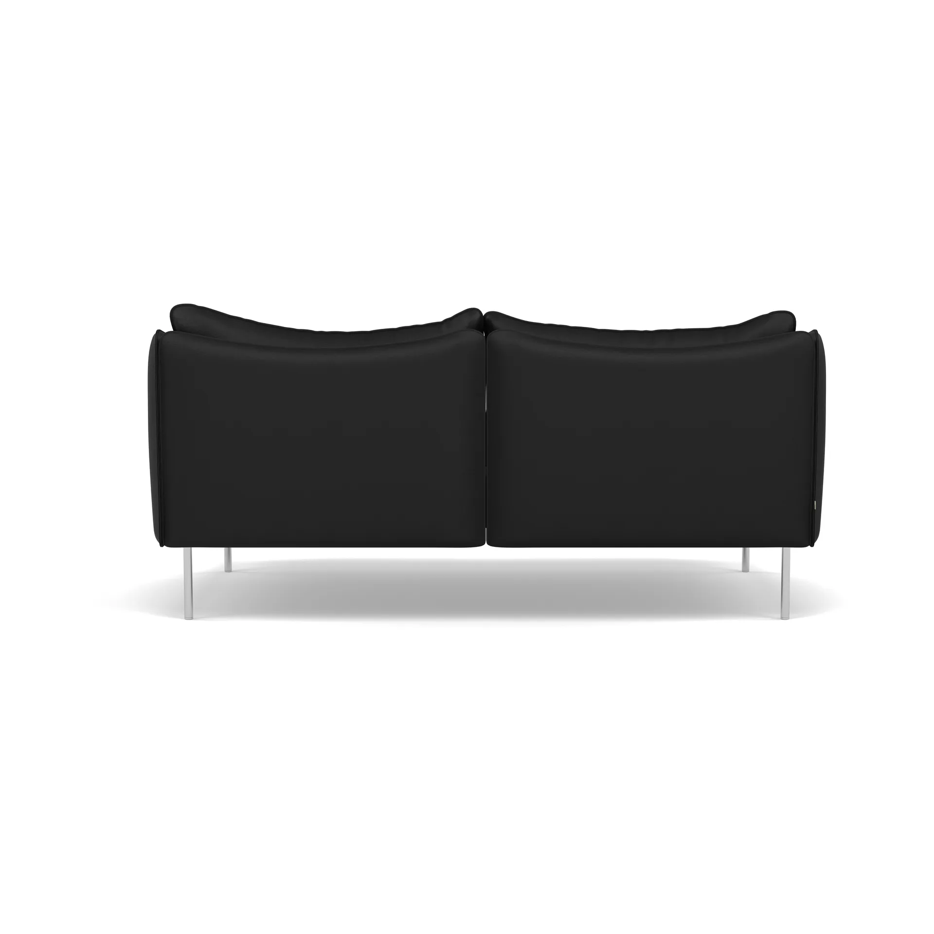 Tiki Sofa 2 Sitz, Elmosoft 99999-polished stainless steel Fogia