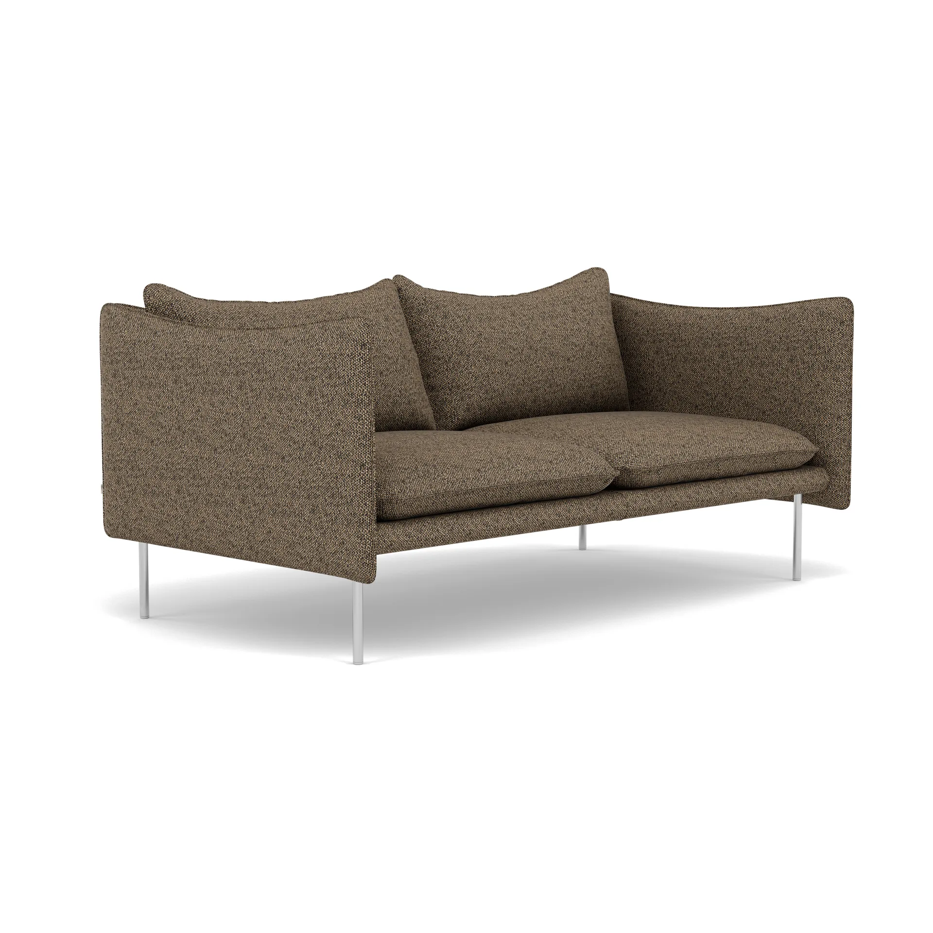 Tiki Sofa 2 Sitz, Safire 0001-polished stainless steel Fogia