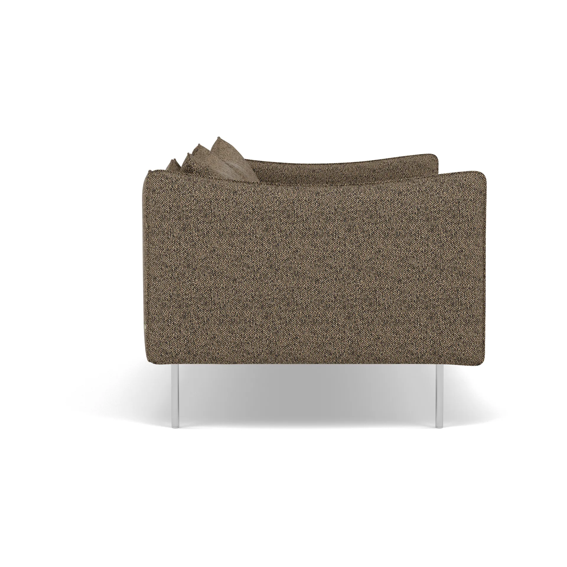 Tiki Sofa 2 Sitz, Safire 0001-polished stainless steel Fogia