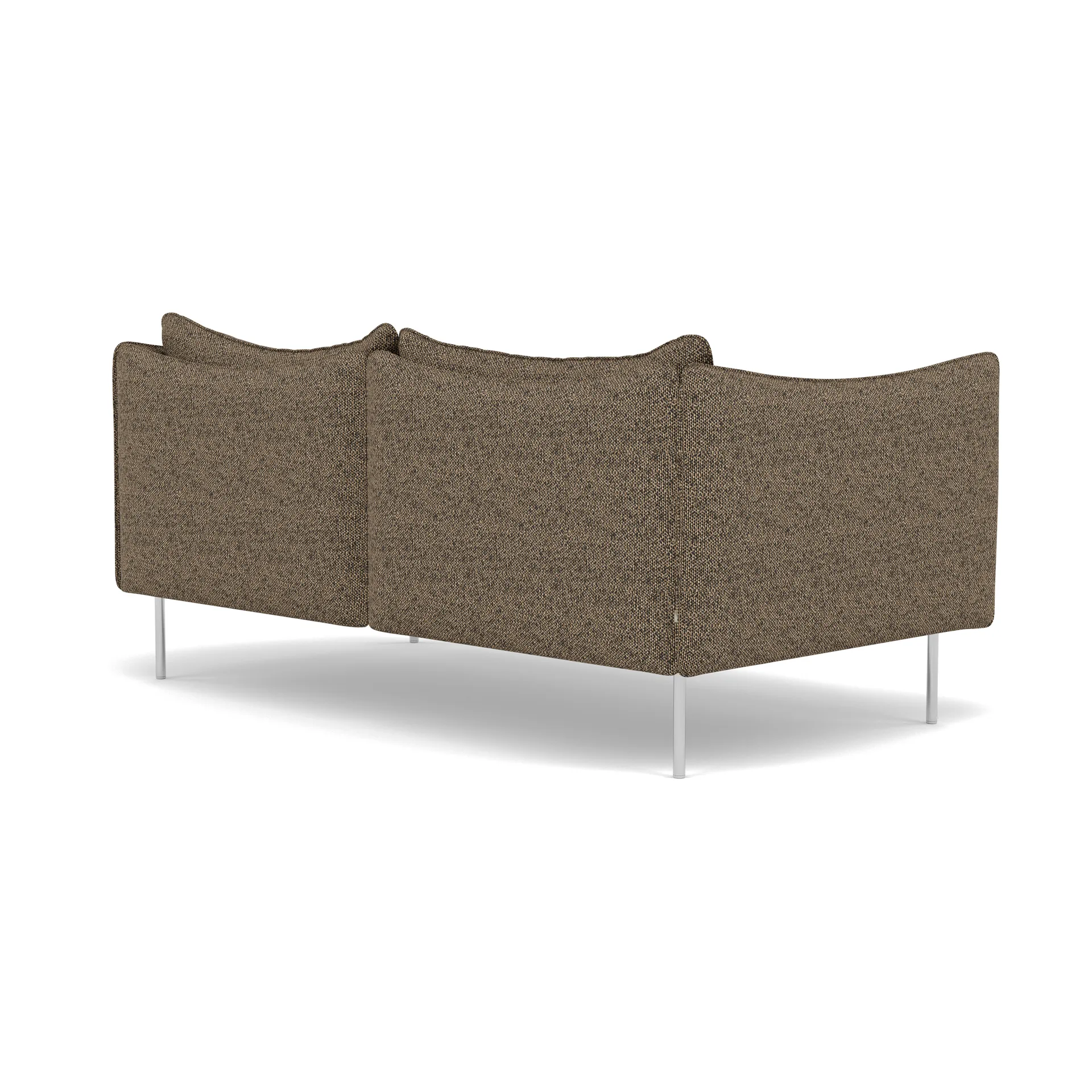 Tiki Sofa 2 Sitz, Safire 0001-polished stainless steel Fogia