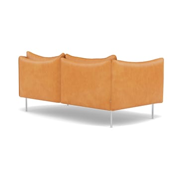 Tiki Sofa 2 Sitz - Vintage Cognac-polished stainless steel - Fogia