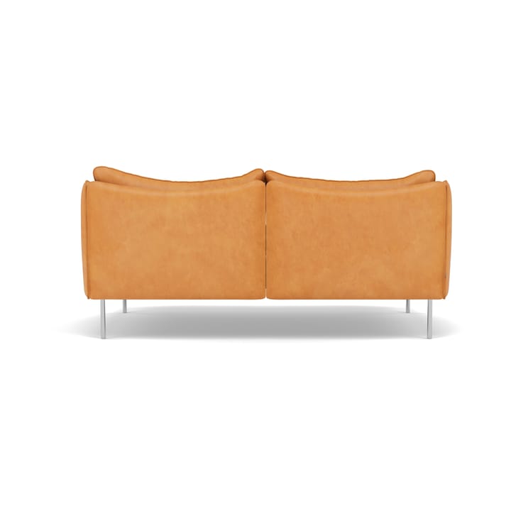 Tiki Sofa 2 Sitz, Vintage Cognac-polished stainless steel Fogia