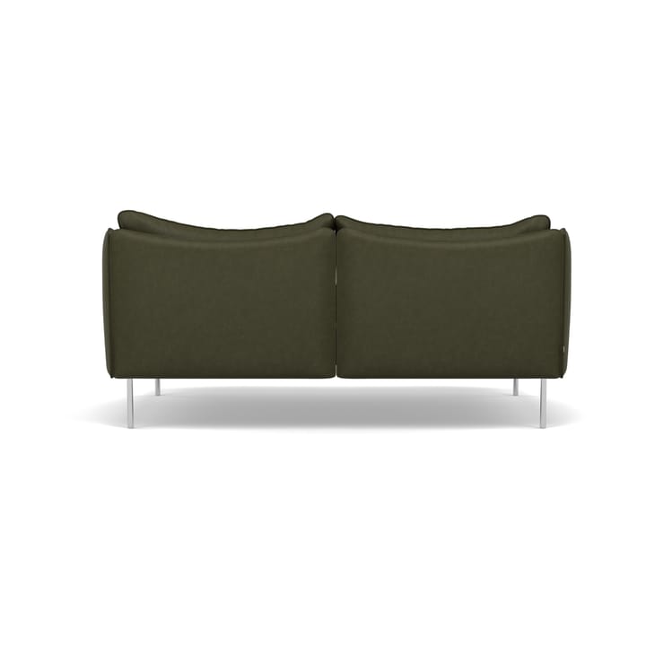 Tiki Sofa 2 Sitz, Vintage Olive-polished stainless steel Fogia