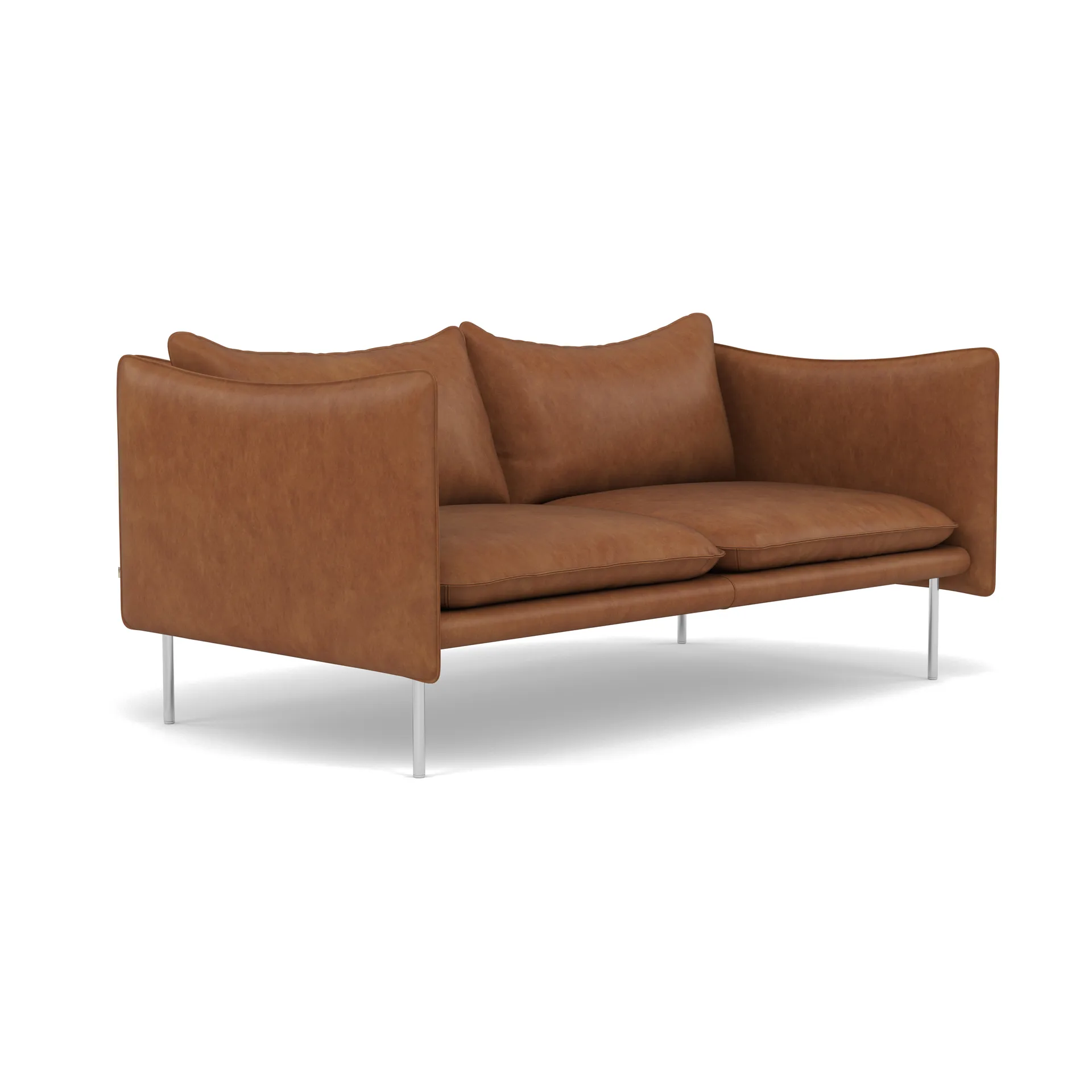 Tiki Sofa 2 Sitz, Vintage Rangers-polished stainless steel Fogia